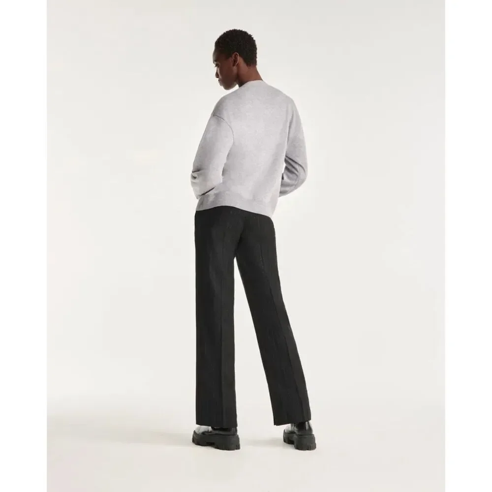 NEW The Kooples V-Neck 100% Wool Cardigan With Jewel Buttons in Gray Sz 2 US 6 - Picture 3 of 15